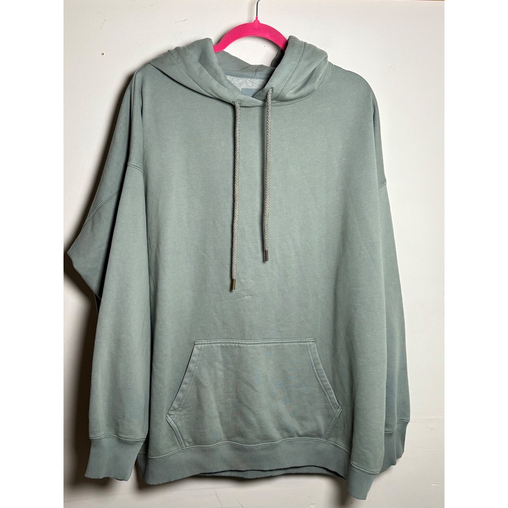 American Eagle Oversized Fleece Hoodie‎ Sage Green Cozy Lounge M/L